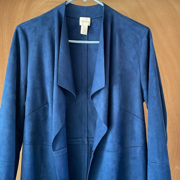 Chico’s Jacket Cardigan Double Face Faux Suede Topper. Sz: Chico’s 1
(8-10) - Picture 8 of 12